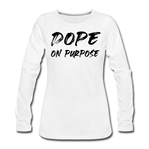 Dope Women's Premium Long Sleeve T-Shirt - white