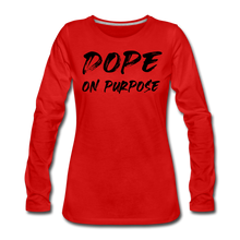 Load image into Gallery viewer, Dope Women&#39;s Premium Long Sleeve T-Shirt - red
