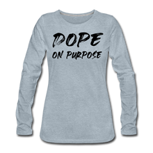 Load image into Gallery viewer, Dope Women&#39;s Premium Long Sleeve T-Shirt - heather ice blue
