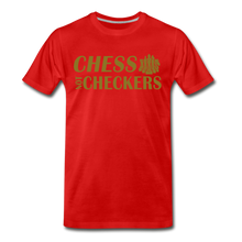 Load image into Gallery viewer, Chess Not Checkers Men&#39;s Premium T-Shirt - red
