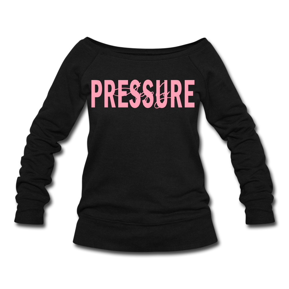 Apply Pressure Wideneck Sweatshirt - black