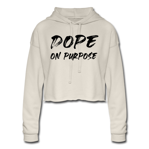 Dope Women's Cropped Hoodie - dust