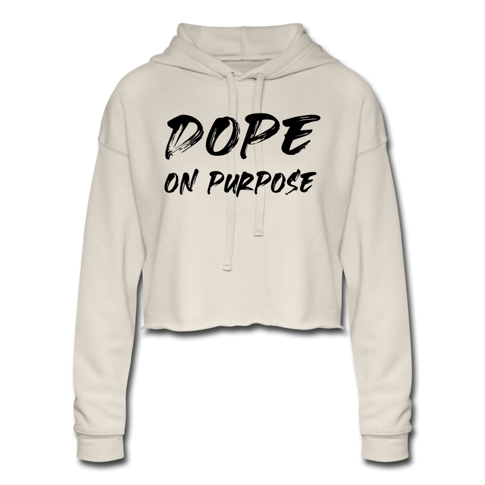 Dope Women's Cropped Hoodie - dust