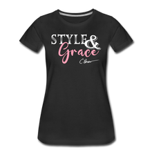 Load image into Gallery viewer, Style &amp; Grace Women’s Premium T-Shirt - black
