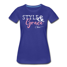 Load image into Gallery viewer, Style &amp; Grace Women’s Premium T-Shirt - royal blue
