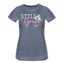 Load image into Gallery viewer, Style &amp; Grace Women’s Premium T-Shirt - heather blue
