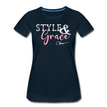 Load image into Gallery viewer, Style &amp; Grace Women’s Premium T-Shirt - deep navy
