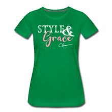 Load image into Gallery viewer, Style &amp; Grace Women’s Premium T-Shirt - kelly green
