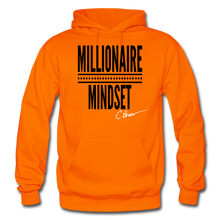 Load image into Gallery viewer, Millionaire Mindset Adult Hoodie (Limited Edition) - orange
