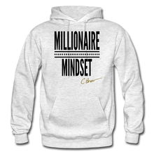 Load image into Gallery viewer, Millionaire Mindset Adult Hoodie (Limited Edition) - light heather gray
