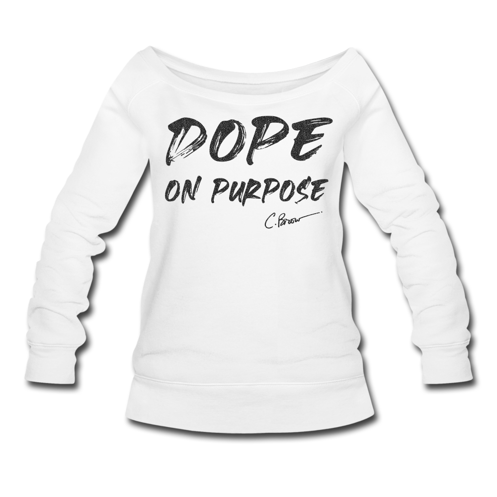 Dope On Purpose Wideneck Sweatshirt (Limited Edition) - white