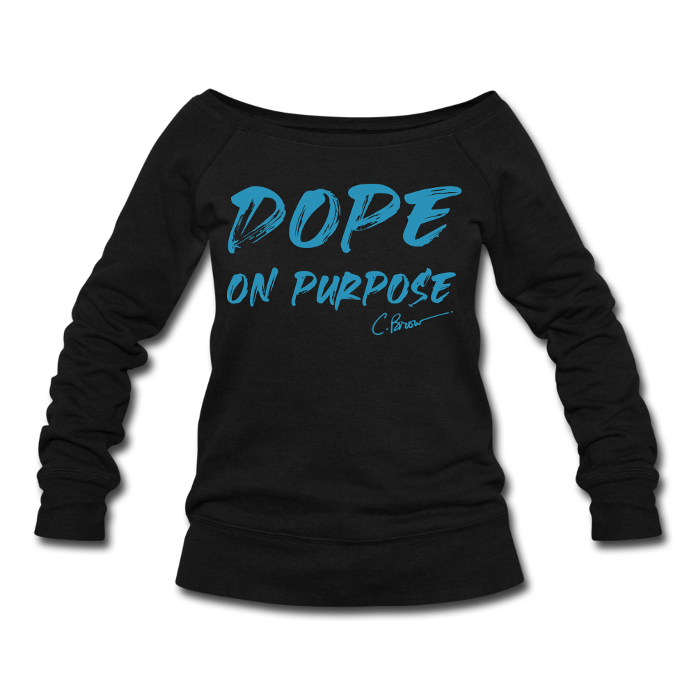 Dope On Purpose Wideneck Sweatshirt (Limited Edition) - black