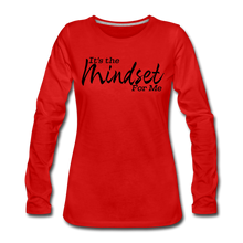 Load image into Gallery viewer, Mindset Women&#39;s Premium Long Sleeve T-Shirt - red
