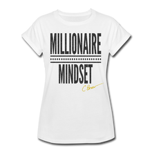 Load image into Gallery viewer, Glitz Millionaire Mindset Relaxed Fit T-Shirt - white
