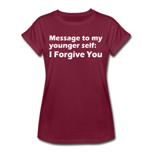 Load image into Gallery viewer, Message to Self Relaxed Fit T-Shirt - burgundy
