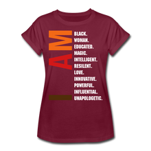 Load image into Gallery viewer, I AM Relaxed Fit T-Shirt - burgundy
