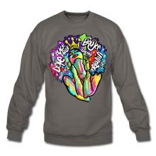 Load image into Gallery viewer, Melanin Crewneck Sweatshirt - asphalt gray
