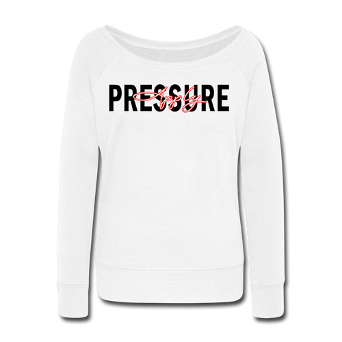 Apply Pressure Wideneck Sweatshirt (Limited Edition) - white