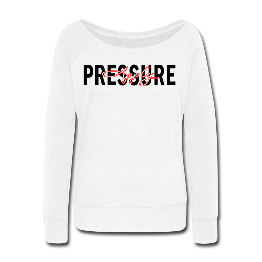 Apply Pressure Wideneck Sweatshirt (Limited Edition) - white