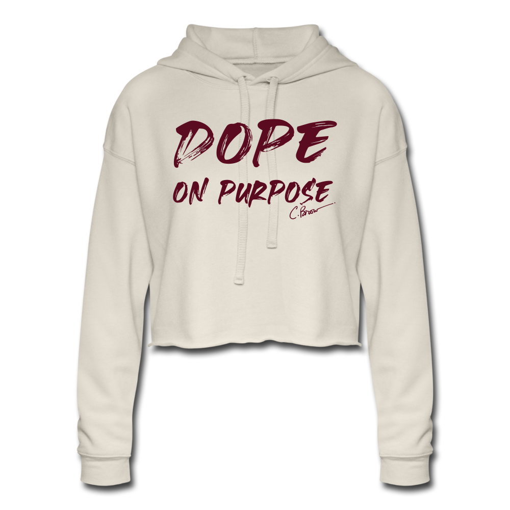 Dope Women's Cropped Hoodie - dust