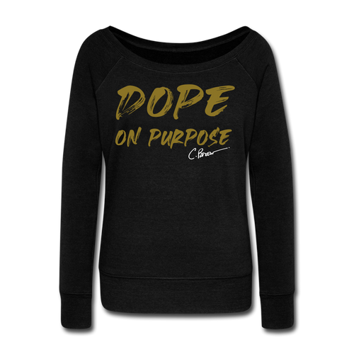 Dope On Purpose Wideneck Sweatshirt (Limited Edition) - black