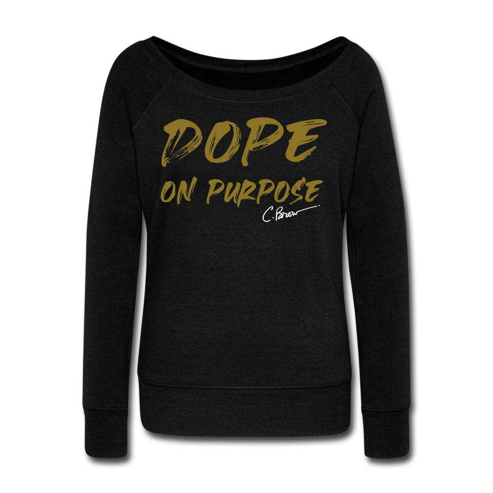 Dope On Purpose Wideneck Sweatshirt (Limited Edition) - black