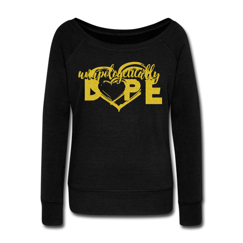 Dope Women's Wideneck Sweatshirt - black